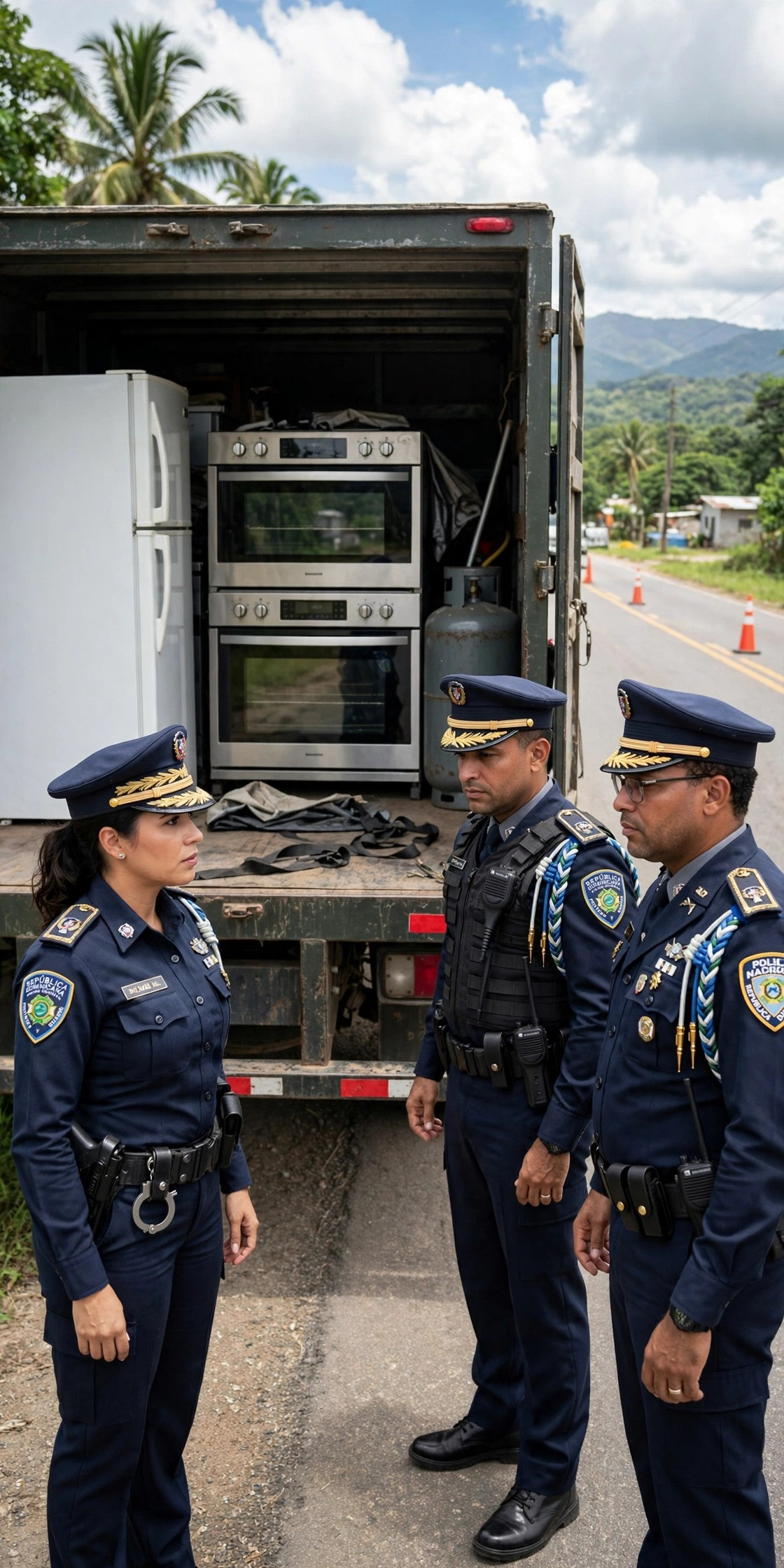 Policía recupera electrodomésticos valorados en RD$288,500 tras estafa con comprobante bancario falso